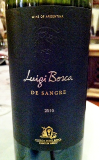 Mendoza, Arentina, Argentine wine, Luigi Bosca, de sangre